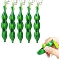 thumbnail image 1 of Llavero, Paquete de 5 Squishy Bean Squishy Llavero Squishy Soybean Squishy para niños Adluts Guisantes Juguetes para aliviar el estrés Ansiedad Colgantes (verde), 1 of 5