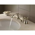 thumbnail image 3 of Delta H295SS Metal Cross Handle Set - Deck Mount Bathroom & Bidet, Stainless, 3 of 7