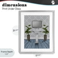 thumbnail image 4 of Stupell Industries Tropical Restful Wash Plants & Sink Gray Framed Print Under Glass, 17 x 21, by Marcus Prime, 4 of 8