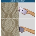 thumbnail image 6 of Vargottam Room Darkening Curtains - Mini Floral Pattern, Set of 2 Panels, 42" x 108" - Grommet-Top Blackout Window/Door Drapes for Bedroom, Nursery & Living Room - Green, 6 of 9