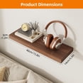 thumbnail image 2 of Fairy 15.8in Floating Shelves for Wall, Set of 4 Shelves for Bathroom, Bedroom, Kitchen Decro, Walnut, 2 of 7