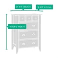 thumbnail image 4 of Bowery Hill Commode Transitionnelle à 4 Tiroirs en Bois d'Ingénierie, Couleur Chocolat Jamocha, 4 of 4