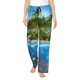 thumbnail image 1 of Fotbe Island And Coral Reef Pantalones de Pijama para Mujer, Pantalones de Dormir, Pantalones Pj con Cordón y Bolsillos-3X-Large, 1 of 6