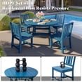 thumbnail image 6 of Jocisland Outdoor Dining Set, 5-Piece All-Weather HDPE Table & Chairs, Blue, 6 of 9
