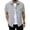 Gray, variant on DPTALR Men's Textured Waffle Short Sleeve Button Down Shirt,Casual Pocket Utility Shirt,White,Big Men's,Tall Men's S,Young Men's Shirts
