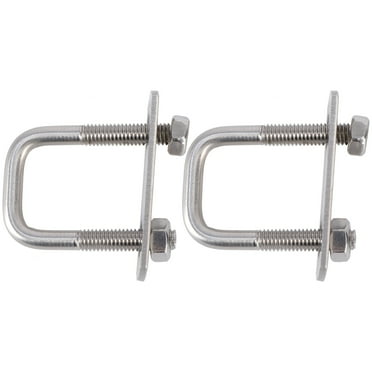 2 Pcs Screw Damper Right-angle Bolt U Bolts with Washers Nuts