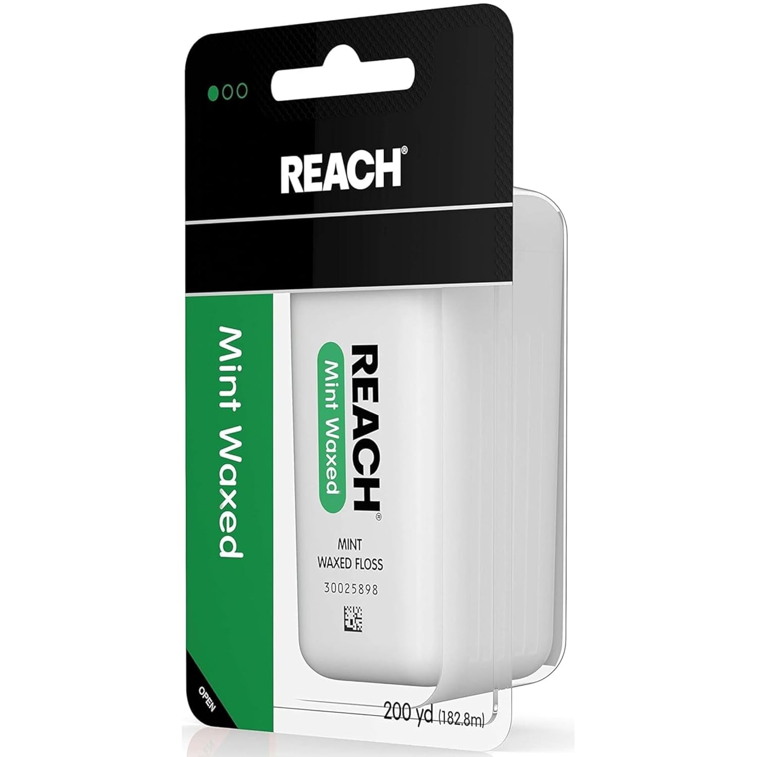 REACH Mint Waxed Floss 200 Yards (Pack of 8)