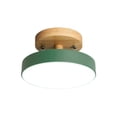thumbnail image 2 of Lámpara de pasillo resistente a la oxidación | Lámpara LED de hierro y madera maciza | 6 colores (rosa, verde, azul, gris, blanco) | Pantalla acrílica para balcones y guardarropas, 2 of 6