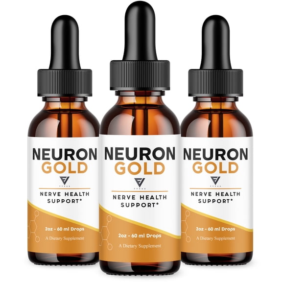 (3 Pack) Neuron Gold Drops, NeuronGold Daily Overall Health Support Drop (6oz)