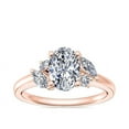 thumbnail image 1 of 0.75 T.C.W Oval Shape Natural Diamond Latest Design Solitaire Wedding Ring for Ladies Solid 14K Rose Gold Size 8, 1 of 8
