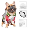 thumbnail image 3 of Fotbe Strawberry1 Sudadera con Estampado para Perros Pequeños – Suéter con Capucha para Mascotas, Tela Suave de Forro Polar con Bolsillo-X-Small, 3 of 7