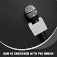 thumbnail image 2 of CIMAXIC Portable ABS Plastic Microphone Station Logo for Interview with Triangular Design and Assorted Colors 2 Pieces,3.74"X3.74"X1.97", 2 of 5