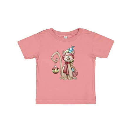 

Inktastic Christmas Kitty Cat Gift Baby Boy or Baby Girl T-Shirt