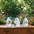 thumbnail image 4 of Halloween Outdoor Yard Decorations Resin Ghost Figurines Creative Seasonal Lawn Ornaments for Home Garden Patio Lawn Decor Spooky Party Supplies 3pcs Set, 4 of 6