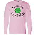 thumbnail image 3 of Inktastic Kiss Me I'm Irish Long Sleeve T-Shirt, 3 of 5