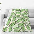 thumbnail image 1 of Fotbe Cute Crocodile Manta de Franela Acolchonada con Estampado, Súper Suave y Esponjosa, Extra Grande para Sofá, Cama, Uso Todo el Año-60"x50", 1 of 7