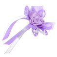 thumbnail image 1 of Boda Rosa Rhinestone Flor Boutonniere Brocha Novia Ramillete 浅紫 perfecl Ramillete de boda, 1 of 7