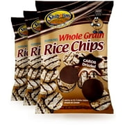 Shibolim Gluten Free Carob Coated Rice Cakes with a Touch of Sea Salt, 3.5oz 3 Pack Dairy Free, Whole Grain, Kosher for Passover Kitniot