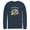 Navy Blue, variant on Men's Pokemon Eeveelutions Long Sleeve Shirt Navy Blue Medium