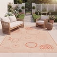 thumbnail image 4 of Safavieh Courtyard Hugo Oriental Indoor/Outdoor Area Rug, Natural/Terracotta, 9' x 12', 4 of 12