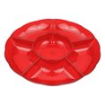 thumbnail image 2 of Christmas Red Sectional Plastic Tray, 12.125 in Dia, Holiday Time, 2 of 5