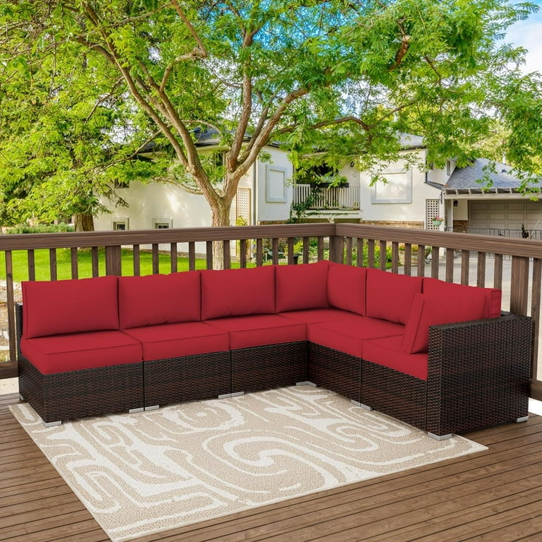ECOPATIO Outdoor Cushions for Patio Furniture Replacement Patio Furniture Cushions Deep Seat Patio Cushions Patio Seat Cushions for Outdoor