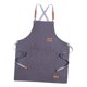 thumbnail image 5 of Delantal para mujeres adultas duradero y cómodo elástico pintor delantal gris Colcomx Delantal de trabajo de mezclilla, 5 of 8