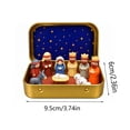 thumbnail image 3 of 3Pcs Mini Christmas Nativity Set in Tin Box – Mini Holy Family Figurines – Religious Christmas Decor Gift for Family, 3 of 8