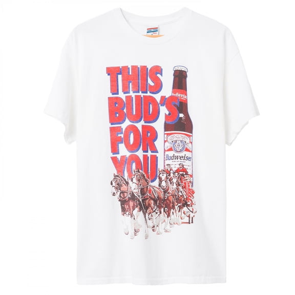 Budweiser Clydesdale This Bud's For You T-Shirt by-Medium