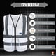 thumbnail image 4 of Chaleco de Seguridad A-SAFETY Blanco de Alta Visibilidad con 4 Tiras Reflectantes y 7 Bolsillos, 4 of 6