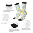 thumbnail image 3 of Rocae Daisies Flowers for Adult Socks Casual Athletic Stretchy Loose Socks for Women Men Non-Slip Middle Tube Socks, 3 of 6