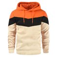 thumbnail image 3 of AnuYalue Men's Fashion Sweatshirt Novelty Color Block Hoodie Casual Loose Fit Long Sleeve Coat Winter Fall Warm Overcoat, 3 of 4