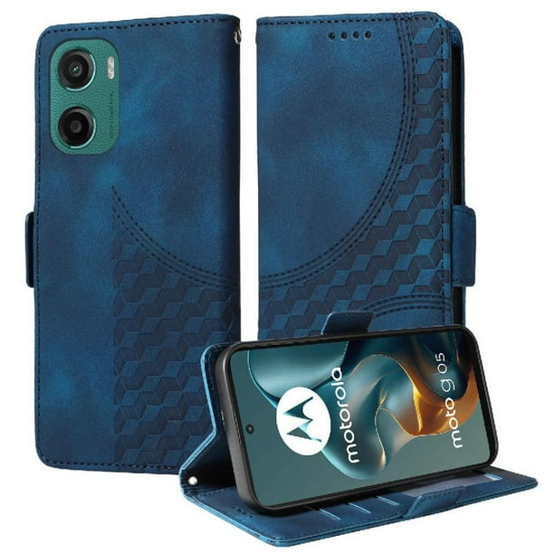 Funda GANGXUN para Motorola Moto E15 con diseño acolchado elegante, cuero PU, protección total y ajuste preciso