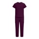 thumbnail image 5 of Ceisia Men's Solid Color Medical Scrubs Set V-Neck Short Sleeve Top Multi-Pocket Cargo Pants for Healthcare Workers Wine M Gifts, 5 of 8