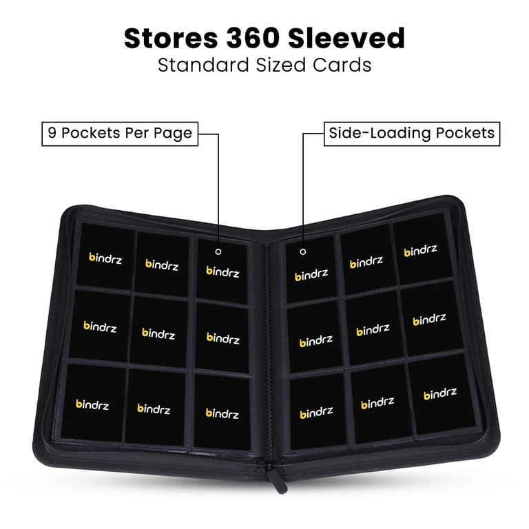 card binder for sleeved cards GameStop Trading Card Binder Sleeves 25-Pack