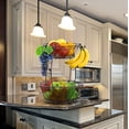 thumbnail image 4 of Simple Houseware 2-Tier Countertop Fruit Basket Bowl Storage, Bronze, 4 of 6
