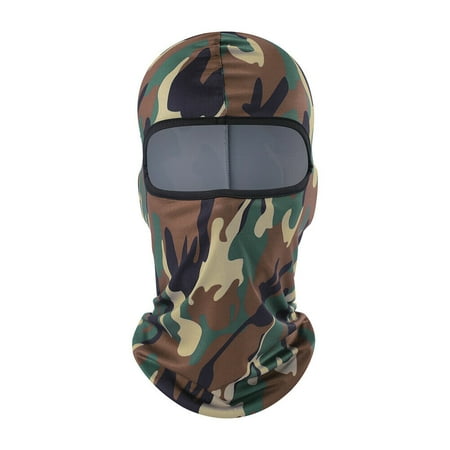 Balaclava Camo Full Face Mask UV Protection Airsoft Tactical Hunting Combat Cap