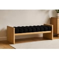 thumbnail image 2 of Meridian Furniture Waverly Black Bench, 2 of 8