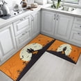 thumbnail image 3 of Halloween Kitchen Rugs and Mats Non Skid Washable Set of 2, Happy Halloween Scary Kitchen Runner Rug, Castle Orange Moon Kitchen Floor Mat Under Sink Mat Throw Rug for Kitchen Doormat, 3 of 6