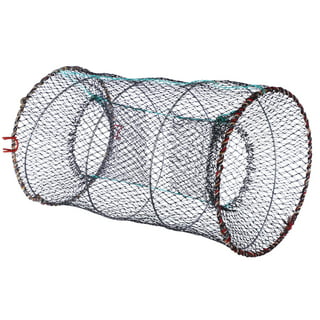 Qinxi Foldable Crab Fish Crawdad Shrimp Minnow Fishing Bait Trap Dip Net Cage Special Nylon Fishing Net Cage Fishing Landing Tackle Accessory U6y6