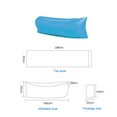 thumbnail image 3 of Inflatable Lounger Air Sofa Chair–Camping & Beach Accessories–Portable Water Proof Couch for Hiking, Picnics, Outdoor, Music Festivals & Backyard–Lightweight and Easy to Set Up Air Hammock, 3 of 8