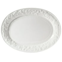 Gibson Fruitful 18.75" Platter - Oval - White - Durastone