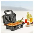 thumbnail image 2 of 1200W Waffle Maker with Removable Non-Stick Plates, Panini Grill Press with 5-Gear Temperature Control, 3-in-1 Sandwich Maker for Breakfast, 2 of 8