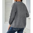 thumbnail image 3 of Women's Chunky Wide Long Sleeve Knit Cardigan, 3 of 9