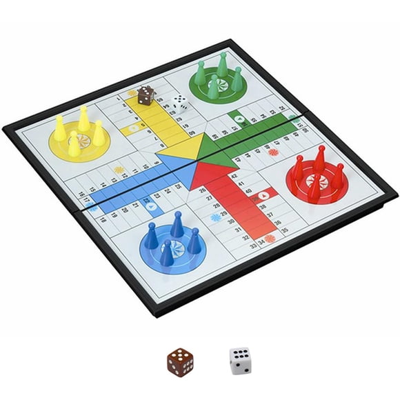 Juego de mesa de juego Ludo KOKOSUN, magnético, plegable, de viaje, 25 cm