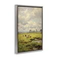 thumbnail image 3 of Stupell Industries Transitional Grazing Cows Countryside Gray Floating Frame Canvas Art, 17 x 25, by Petals Prints Design, 3 of 8