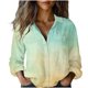 thumbnail image 1 of Blusas para las Mujeres Casual Verano Sólido Botón V-Cuello Camisa, Suelto Ajuste Camiseta Blusa para la Primavera Diaria, 1 of 6
