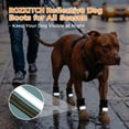 thumbnail image 5 of ROZKITCH 4PCS Dog Shoes for Small Dogs,Anti-Slip Dog Boots for Winter Snowy Day,Summer Hot Pavement,Water-Resistant in Rainy Weather,Outdoor Walking,Indoor Hardfloors,#0, 5 of 8