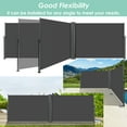 thumbnail image 5 of Pirecart 238" x 71" Dark Grey UV Resistant Waterproof Outdoor Panel Privacy Screens, 5 of 7