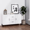 thumbnail image 1 of vidaXL Sideboard High Gloss White 100x36x60 cm Engineered Wood, 1 of 5